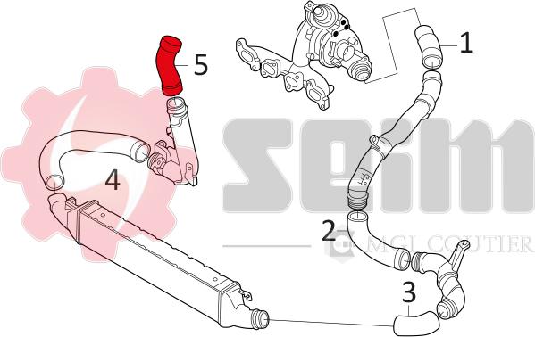 Seim 981047 - Charger Intake Air Hose autospares.lv