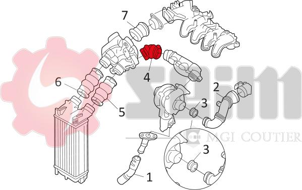 Seim 981120 - Charger Intake Air Hose autospares.lv