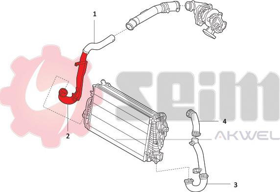 Seim 981891 - Charger Intake Air Hose autospares.lv