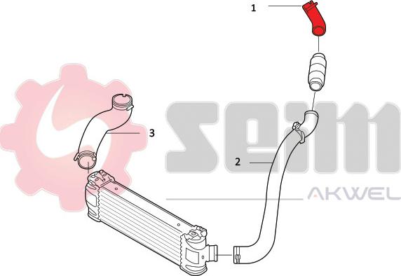 Seim 981805 - Charger Intake Air Hose autospares.lv