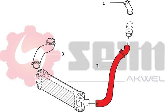 Seim 981806 - Charger Intake Air Hose autospares.lv