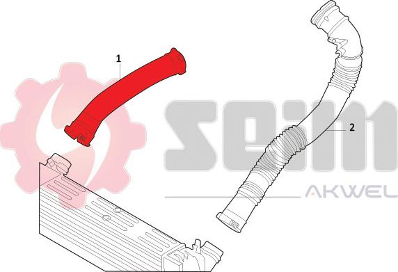 Seim 981735 - Charger Intake Air Hose autospares.lv