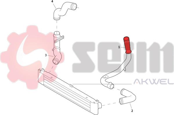 Seim 982076 - Charger Intake Air Hose autospares.lv