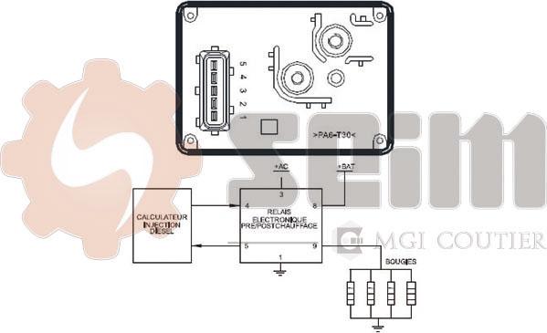 Seim 105580 - Control Unit, glow plug system autospares.lv