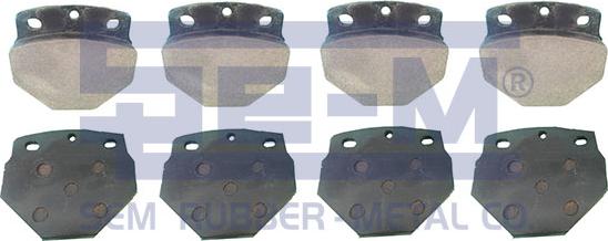 Sem Lastik 15447 - Brake Pad Set, disc brake autospares.lv