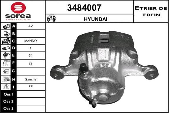 Sera 3484007 - Brake Caliper autospares.lv