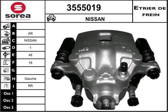 Sera 3555019 - Brake Caliper autospares.lv