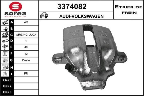 Sera 3374082 - Brake Caliper autospares.lv