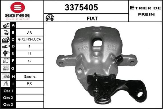 Sera 3375405 - Brake Caliper autospares.lv