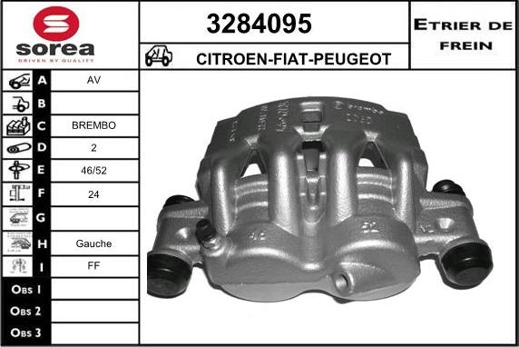 Sera 3284095 - Brake Caliper autospares.lv