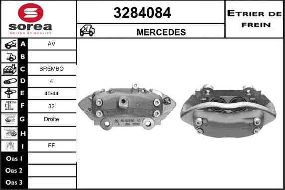 Sera 3284084 - Brake Caliper autospares.lv