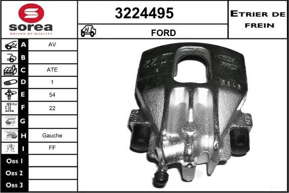 Sera 3224495 - Brake Caliper autospares.lv