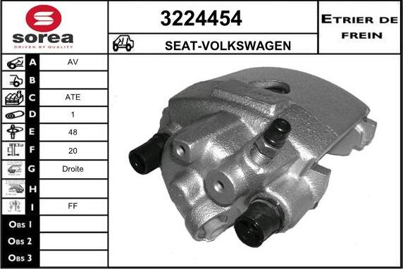 Sera 3224454 - Brake Caliper autospares.lv