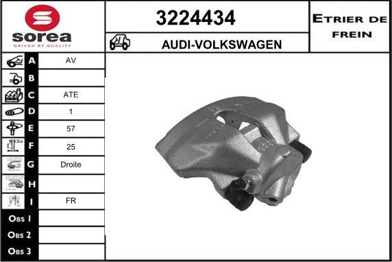 Sera 3224434 - Brake Caliper autospares.lv