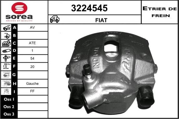 Sera 3224545 - Brake Caliper autospares.lv