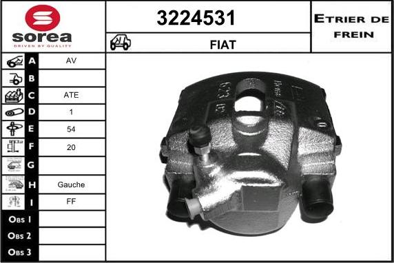 Sera 3224531 - Brake Caliper autospares.lv