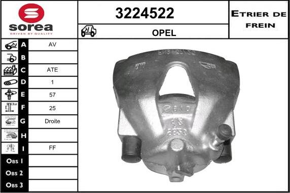 Sera 3224522 - Brake Caliper autospares.lv