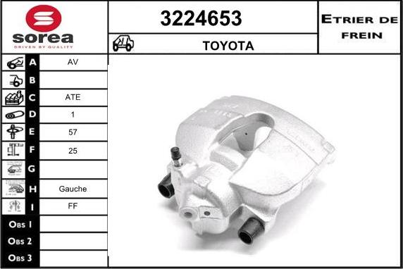 Sera 3224653 - Brake Caliper autospares.lv