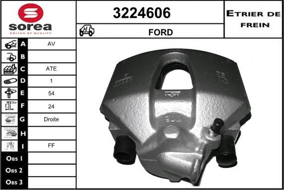 Sera 3224606 - Brake Caliper autospares.lv