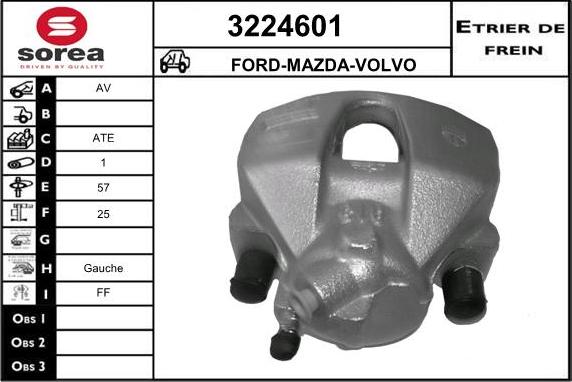 Sera 3224601 - Brake Caliper autospares.lv