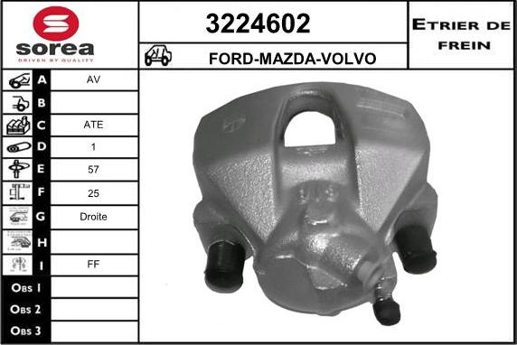 Sera 3224602 - Brake Caliper autospares.lv