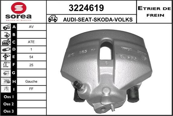 Sera 3224619 - Brake Caliper autospares.lv