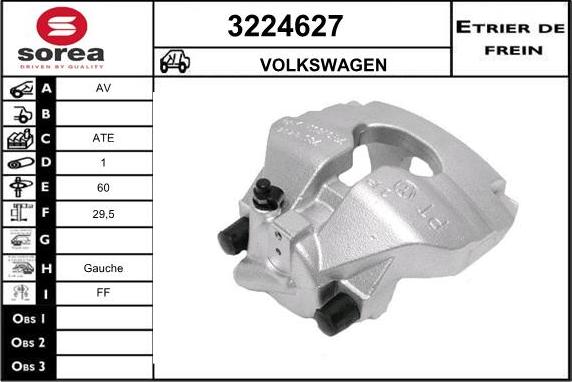 Sera 3224627 - Brake Caliper autospares.lv