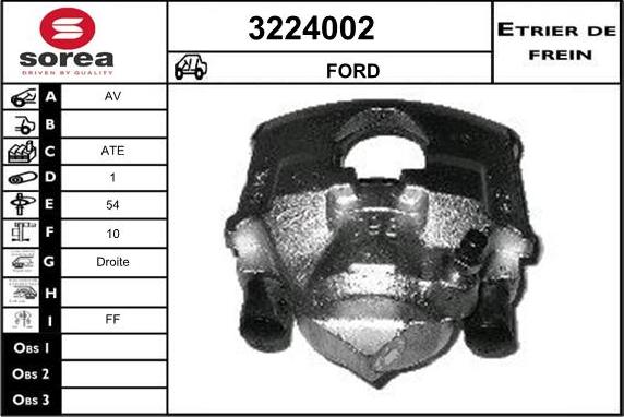 Sera 3224002 - Brake Caliper autospares.lv