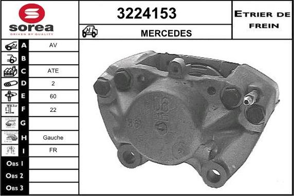 Sera 3224153 - Brake Caliper autospares.lv