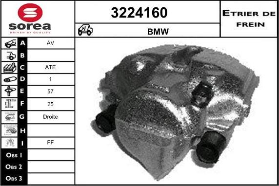 Sera 3224160 - Brake Caliper autospares.lv