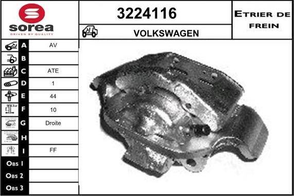 Sera 3224116 - Brake Caliper autospares.lv