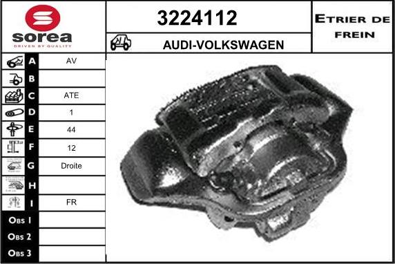 Sera 3224112 - Brake Caliper autospares.lv