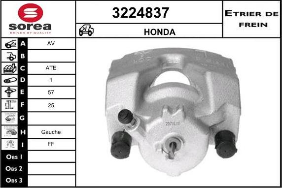 Sera 3224837 - Brake Caliper autospares.lv