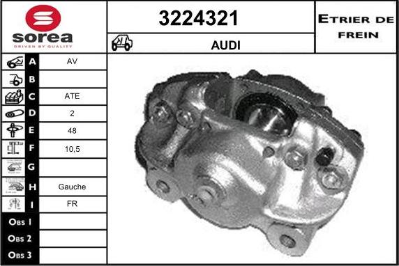 Sera 3224321 - Brake Caliper autospares.lv