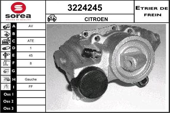 Sera 3224245 - Brake Caliper autospares.lv