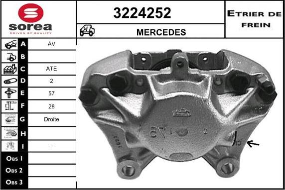 Sera 3224252 - Brake Caliper autospares.lv