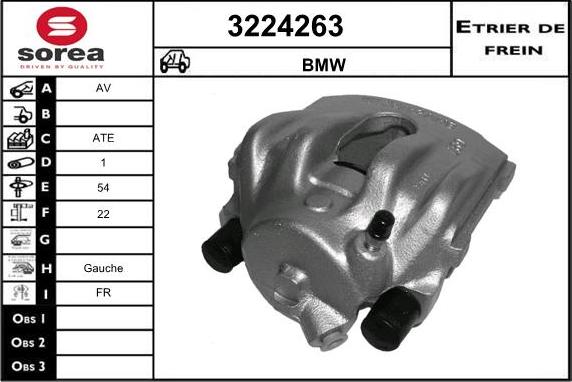 Sera 3224263 - Brake Caliper autospares.lv