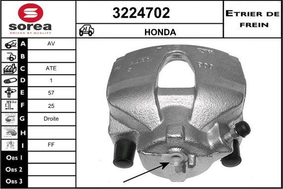 Sera 3224702 - Brake Caliper autospares.lv