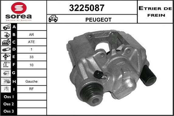 Sera 3225087 - Brake Caliper autospares.lv