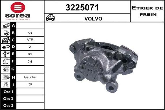 Sera 3225071 - Brake Caliper autospares.lv