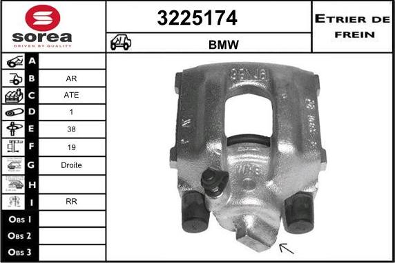 Sera 3225174 - Brake Caliper autospares.lv