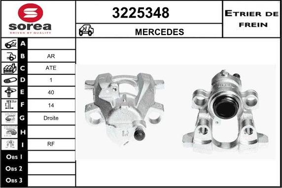 Sera 3225348 - Brake Caliper autospares.lv