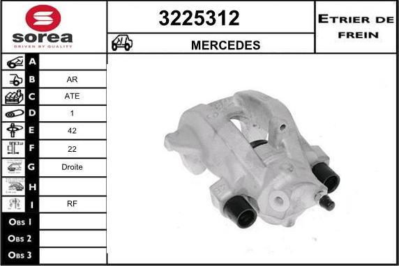 Sera 3225312 - Brake Caliper autospares.lv