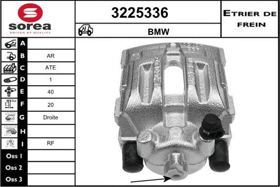 Sera 3225336 - Brake Caliper autospares.lv