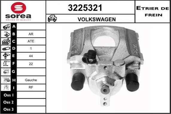 Sera 3225321 - Brake Caliper autospares.lv