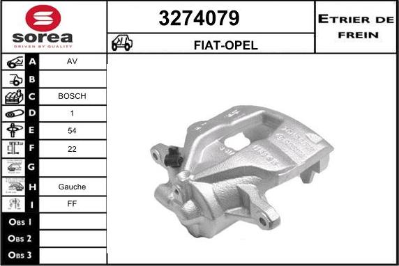 Sera 3274079 - Brake Caliper autospares.lv