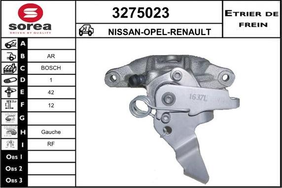 Sera 3275023 - Brake Caliper autospares.lv