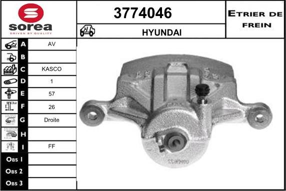 Sera 3774046 - Brake Caliper autospares.lv