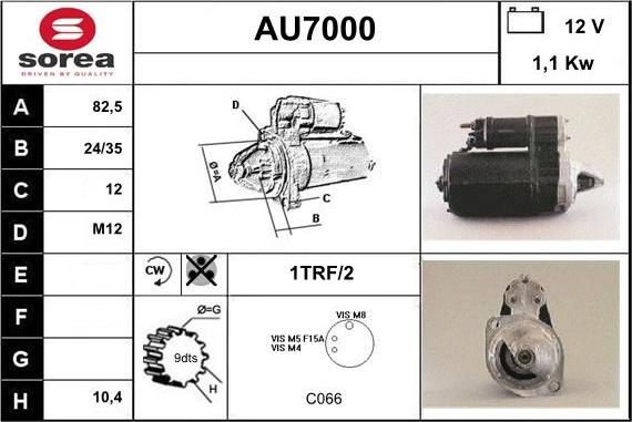 Sera AU7000 - Starter autospares.lv