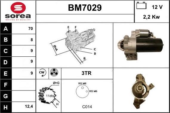 Sera BM7029 - Starter autospares.lv